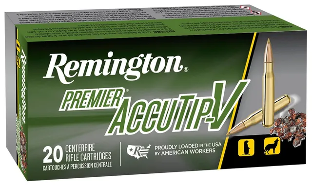 Remington Premier AccuTip-V .224 Valkyrie 60 gr Ammo ATVBT
