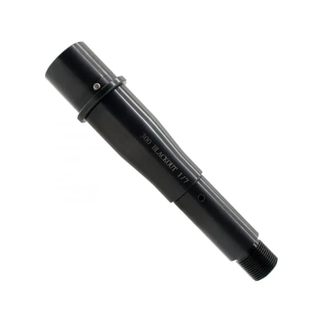 Tiger Rock AR-15 .300 Black AAC Threaded AR Barrel 5in Micro Pistol Gas System 1-7 Twist Barrel 5/8x24 Nitride Black Small