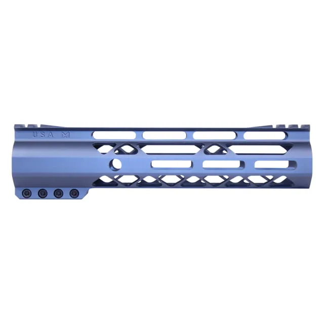 Guntec USA AIR-LOK Series AR-15 M-LOK Compression Free Floating Handguard w/ Monolithic Top Rail Gen 2 9in Anodized Grey