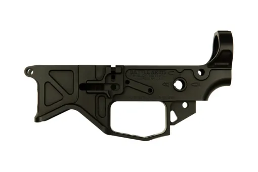 Battle Arms AUTHORITY ELITE Ambidexterious Lower 7075-T6 Billet Lower Receiver - Black Anodized Finish
