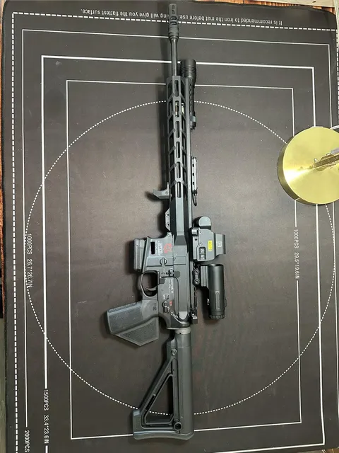 California-Featureless 16-inch Faxon Gunner on a Griffin MK2 Lower