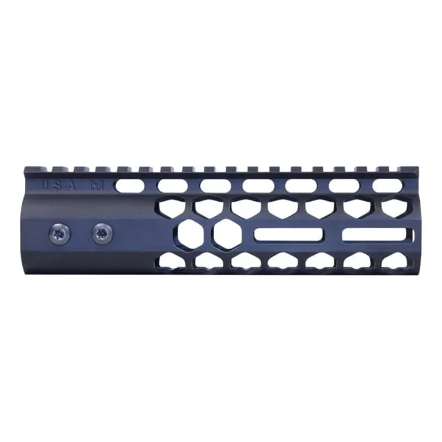 Guntec USA Air Lite Series Honeycomb M-LOK Free Floating Handguard w/ Monolithic Top Rail 7in Anodized Black