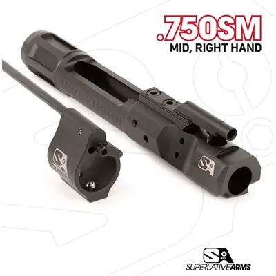 Block DI Builders Kit With Solid .750" Gas Black Midlength RH