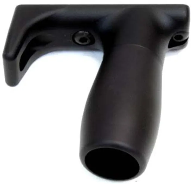 A3 Industries Compact Shorty Vertical Grip w/ Integrated Handstop 100 Degree 2.00In Grooved Aluminum Grip Aluminum Base Black