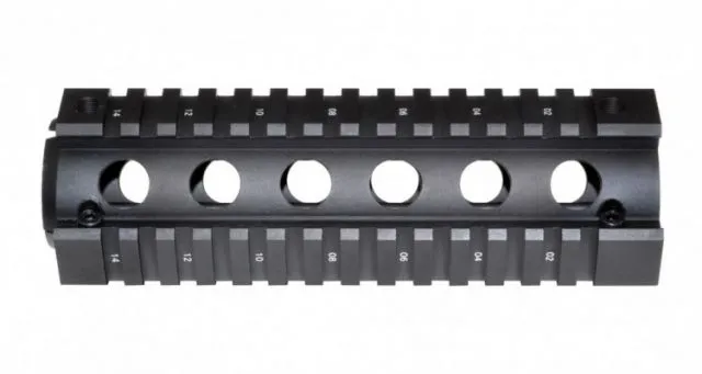 Sniper Two Piece Quad Handguard Rail Mount Black