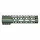 Guntec USA AirLok Series M-LOK Compression Free Floating Handguard w/Monolithic Top Rail 9in Green