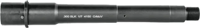 Lead & Steel AR-15 .300 AAC Blackout Threaded AR Barrel 8in Medium Pistol Length 1-7 Twist 5/8x24 Nitride Black