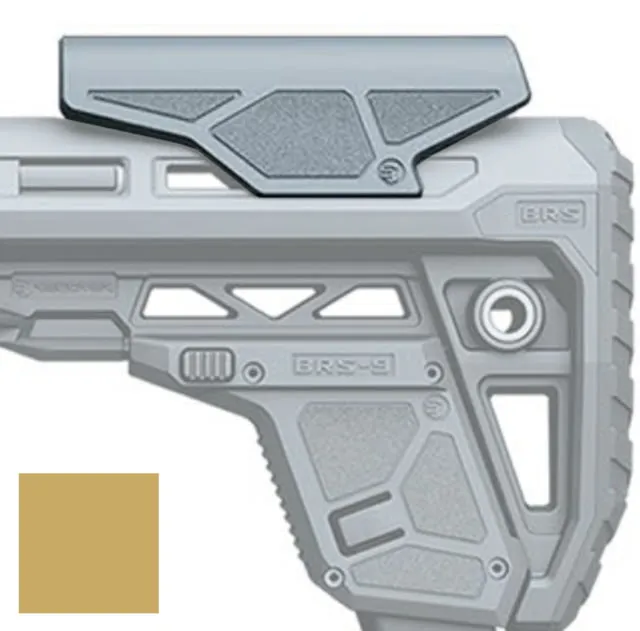 Recover Tactical BRS AR Stock w/Cheek Rest/Compartment/BRS6 AR Mag Holder Tan