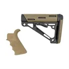 AR-15 FG BT Grip& Overmold Buttstock Collapsible Milsp FDE