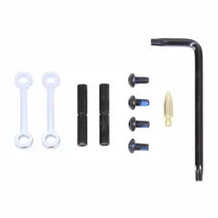 Guntec USA AR-15 Complete Anti-Rotation Trigger/Hammer Pin Set Chrome