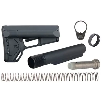 AR-15 ACS Stock Assembly Collapsible Mil-Spec Gray