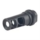 51T Blackout Muzzle Brake 22 Caliber 1/2-28 Steel Black