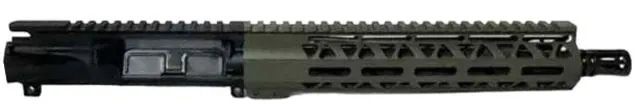 Moriarti Upper Receiver with Flash Hider AR-15 .300 Blackout 10.5 inch Barrel Medium Profile Pistol Length 1x7 Twist 5/8X24 Thread M-LOK Handguard A2