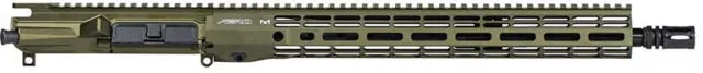 Aero Precision Complete Upper Receiver M4E1-T RM-15 5.56x45mm NATO 16in Government Mid Length 1 in 7 1/2 x 28 15in A2 Flash Hider Anodized OD Green