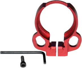 Kexuan Aluminum Receiver End Plate w/Dual Sling Clip Type Adapters for .223/5.56/.308 Buffer Tubes Red