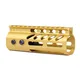 Guntec USA 5" Ultra Lightweight Thin M-LOK Free Floating Handguard w/ Monolithic Top Rail Anodized Gold