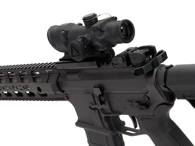 Trijicon ACOG TA02 4x32 LED Scope, Battery Illuminated Red Crosshair .223 Ballistic Reticle w/ TA51 Mount