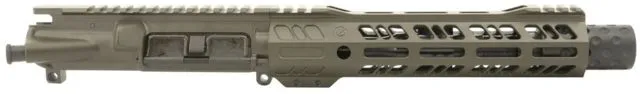 Grid Defense Complete Upper Receiver 5.56mm 7.5 inch Pistol Length 4150 M4 Barrel 1-7 Twist 9 inch Octagon M-LOK Rail Dimpled Flash Can OD Green