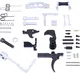 Guntec USA AR-15 Enhanced Lower Parts Kit w/ Upgrades Anodized Clear