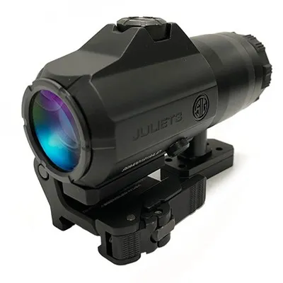 Juliet-5 Magnifiers - 3x24mm Magnifier W/Flip-To-Side QD Mount