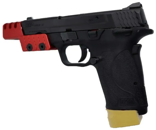 Anarchy Outdoors Smith & Wesson M&P Shield 9mm Grip Extension w/ Pinky Rest Gold