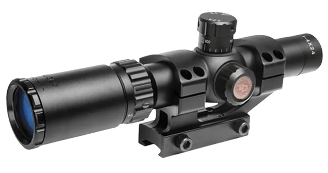 TruGlo Tru-Brite 30 1-4x24mm Duplex Mil-Dot Tactical Rifle Scope