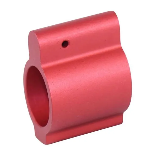 Guntec USA AR-15 Aluminum Low Profile .750 Gas Block Anodized Red