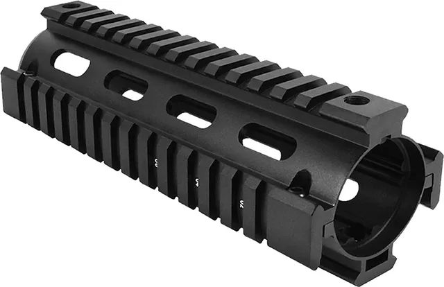 Aim Sports M4 2-Piece Quad Rail Drop-in Handguard, Anodized Black