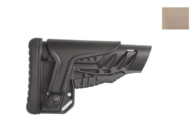 DLG Tactical TBS Shock Buttstock w/ CCP Commercial Spec Tan