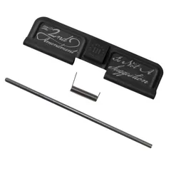 Tiger Rock AR-10/LR-308 Ejection Port Dust Cover Complete Assembly with 2A Engraving Right Black Small
