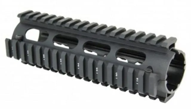 Tacfire AR15 Quad Rail 7in 2-Piece Drop-InLight Weight Black