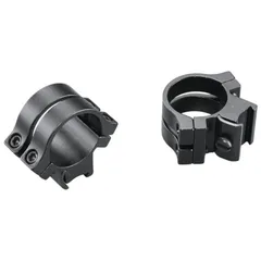 Weaver Quad Lock Tip Off .22 1" Extra Extra High Rings Fits 3/8" Dovetail Matte Finish Black