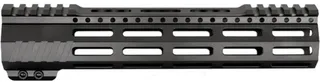 JE Machine Tech AR-15 Ultralightweight Minimalist Partial Top Rail 10 in No Anti Rotation Tabs Black