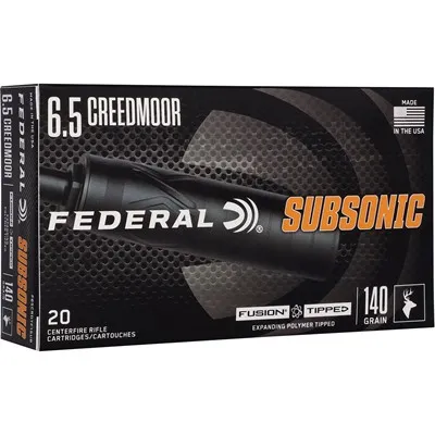 Subsonic 6.5CM 140gr Fusion Tip 1050 Fps 20/Box