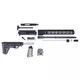 Guntec USA AR-15 Complete 5.56 Upper Receiver w/o Lower Parts Kit N.6 15in Air-Lok M-LOK Handguard MLS Gen 2 Stock Assembly Carbine Length .750 Gas