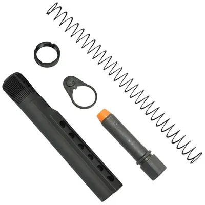 K-Spec AR-15 PCC Carbine Buffer Tube Kit W/6.9 Oz Buffer BLK