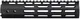 JE Machine Tech 9 in MLOK Free Float Handguard w/ Barrel Nut Black 9 in