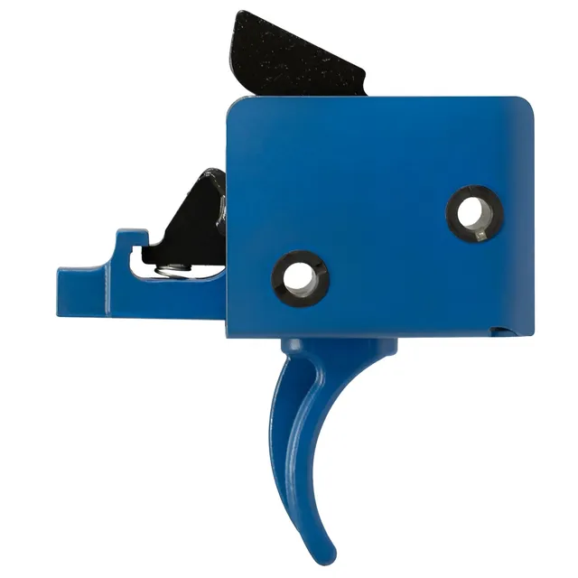 AR-15/10 Two Stage Trigger, Curved Blue, 1 / 3 lb