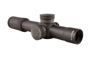 AccuPower 1-8x28 FFP Riflescope, MOA Segmented-Circle Crosshair, Red LED, 34mm Tube