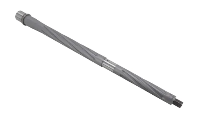 Shaw AR-15 223 Wylde Threaded Barrel Spiral Flute 16in HBAR Profile 1-8 Twist 1/2-28 Thread Matte Stainless