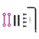 Guntec USA AR-15 Complete Anti-Rotation Trigger/Hammer Pin Set Anodized Pink