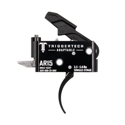 AR15 Single-Stage Adaptable Pro Curved Trigger PVD Black