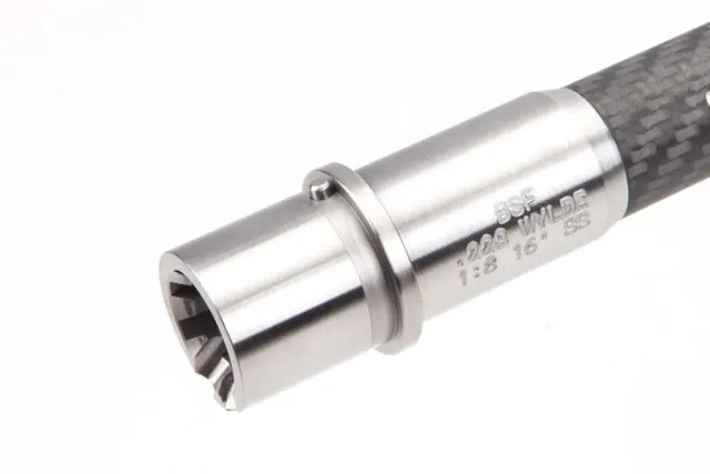 BSF Barrels .223 Wylde Mid-Gas 1/8 Twist - 16" Black/Gray Fluted