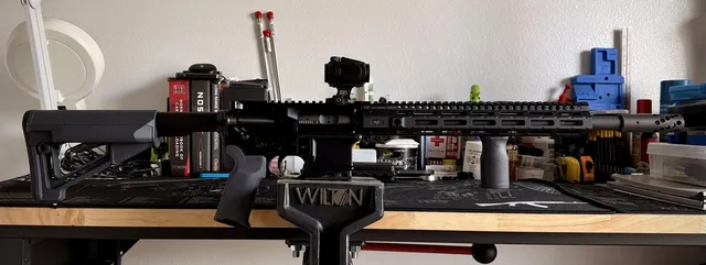 .50 Beowulf on a KE Arms Lower with Midwest Combat Rail