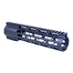 Guntec USA 9in .308 Caliber AIR-LOK Series M-LOK Compression Free Floating Handguard With Monolithic Top Rail Anodized Grey