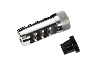 Area 419 Hellfire Match Self Timing 5/8-24 Muzzle Brake w/ Thread Adapter - .30 Cal, Stainless