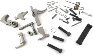 WMD Guns Lower Parts Kit AR-15 Mod 2 NiB-X Nickel/Black