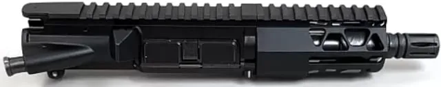Moriarti AR-15 7.62x39mm 5 inch Upper Receiver Government Micro Length 1-10 Twist 5/8x24 A2 Flash Hider Nitride