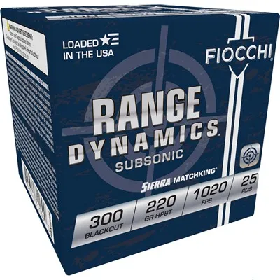 Range Dynamics Subsonic 300 BLK 220gr Matchking HPBT 25/Box