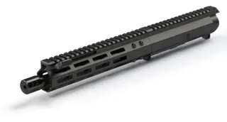 FM Products FM-9 AR 9mm Forward Charging Upper Receiver w/ Micro Brake 9x19mm Parabellum 10 inch 8.5in Barrel Blast Diffuser Black